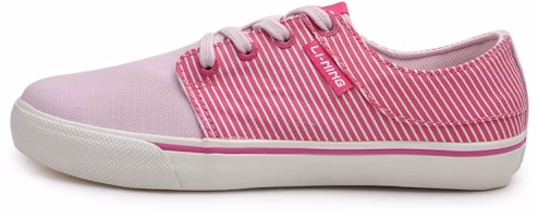 (Women) Li-Ning Canvas 'Navy Stripes Pink' ALAH038-3 (Women) Li-Ning Canvas 'Navy Stripes Pink' ALAH038-3