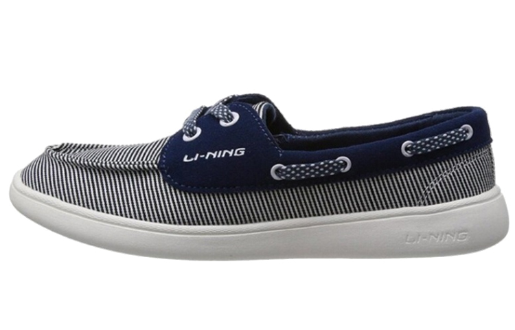 (W) Li-Ning Casual 'Blue White Stripe Stitching'