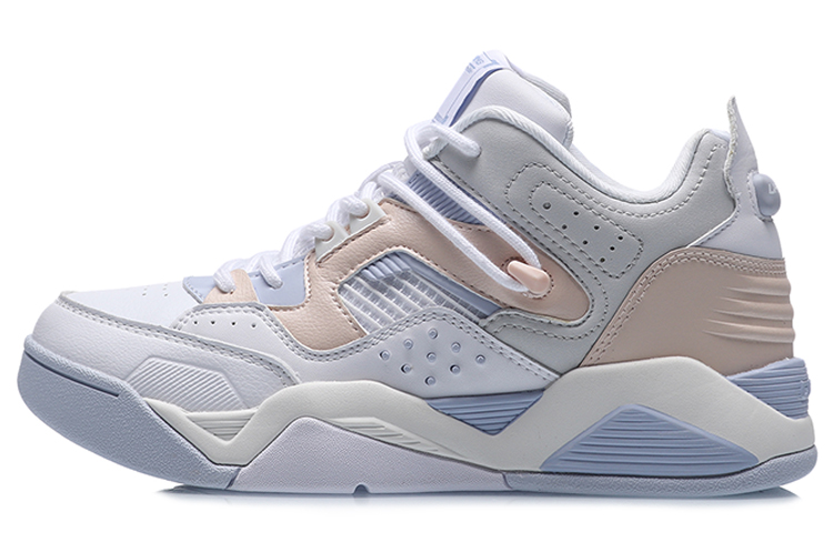 (Women) Li-Ning Casual Basketball Shoes &#x27;White Blue Pink&#x27; AGBR022-3