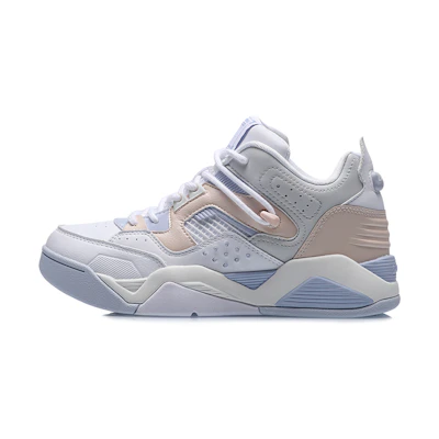 (W) Li-Ning Casual Basketball Shoes 'White Blue Pink'