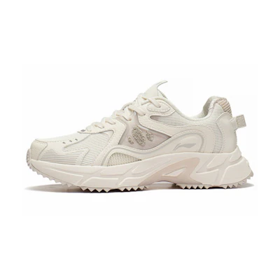 (W) Li-Ning Casual Lightweight Low-Top Sneakers 'White Beige'