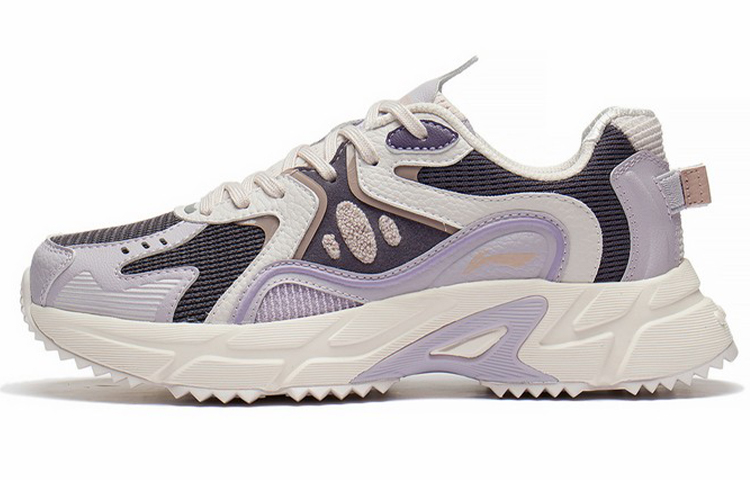 (W) Li-Ning Casual Lightweight Low-Top Sneakers 'Beige Purple'