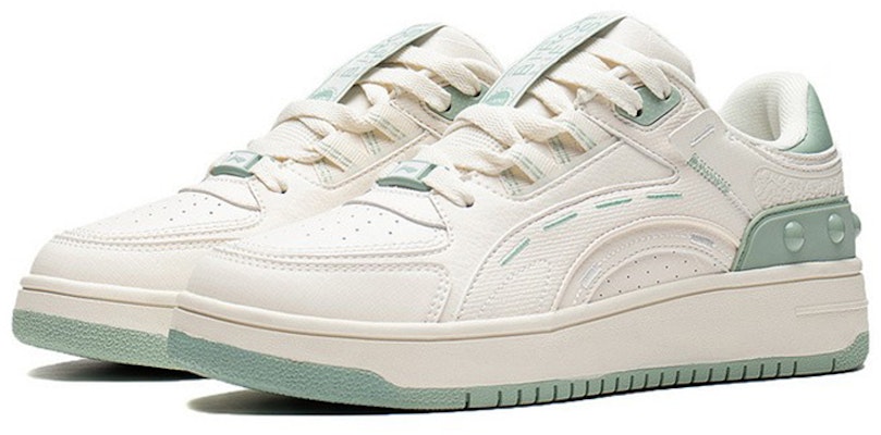 (Women) Li-Ning Casual Low 'White Green' AGCS248-3 Lookbook (Women) Li-Ning Casual Low 'White Green' AGCS248-3