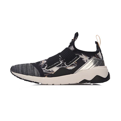 (W) Li-Ning Casual Running 'Black Silver'