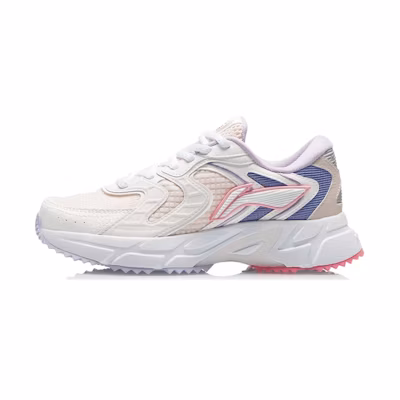 (W) Li-Ning Casual Running Shoes 'White Pink Blue'