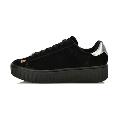 (W) Li-Ning Casual Skate Sneaker 'Black Silver'