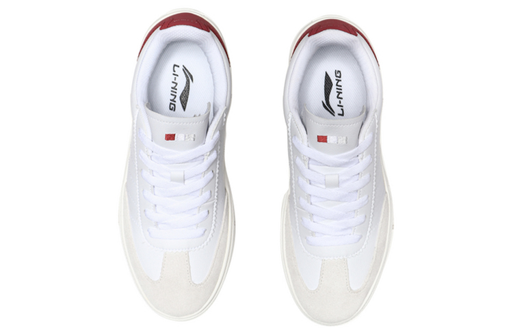 (W) Li-Ning Classic Casual Shoes 'White Red' 圖 4
