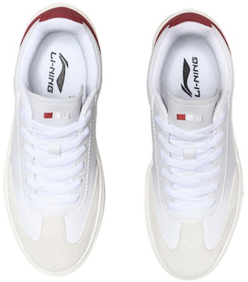 (Women) Li-Ning Classic Casual Shoes 'White Red' AGCP124-4 Shop (Women) Li-Ning Classic Casual Shoes 'White Red' AGCP124-4