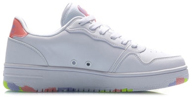 LiNing李寧 經典 彩標 減震防滑耐磨 低幫 運動休閒鞋 女款 白紫 Order LiNing李寧 經典 彩標 減震防滑耐磨 低幫 運動休閒鞋 女款 白紫