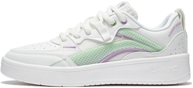 LiNing李寧 減震耐磨 低筒 板鞋 女款 白綠 Buy LiNing李寧 減震耐磨 低筒 板鞋 女款 白綠