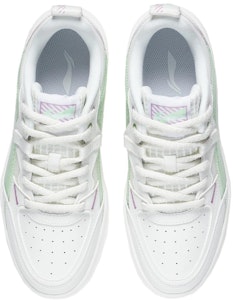 LiNing李寧 減震耐磨 低筒 板鞋 女款 白綠 Shop LiNing李寧 減震耐磨 低筒 板鞋 女款 白綠