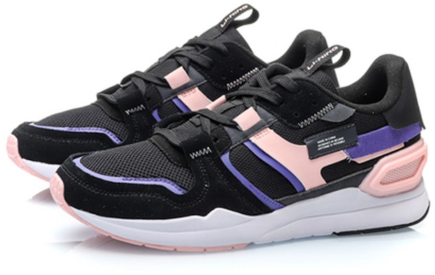 (Women) Li-Ning Classic Leisure Low 'Black Pink' AGCP266-1 Lookbook (Women) Li-Ning Classic Leisure Low 'Black Pink' AGCP266-1
