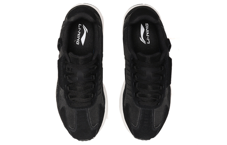 Shop 李寧 LiNing 紫電 經典休閒 低幫 跑步鞋 女款 黑白