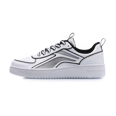 (W) Li-Ning Classic Leisure Low 'White Black Outlined'