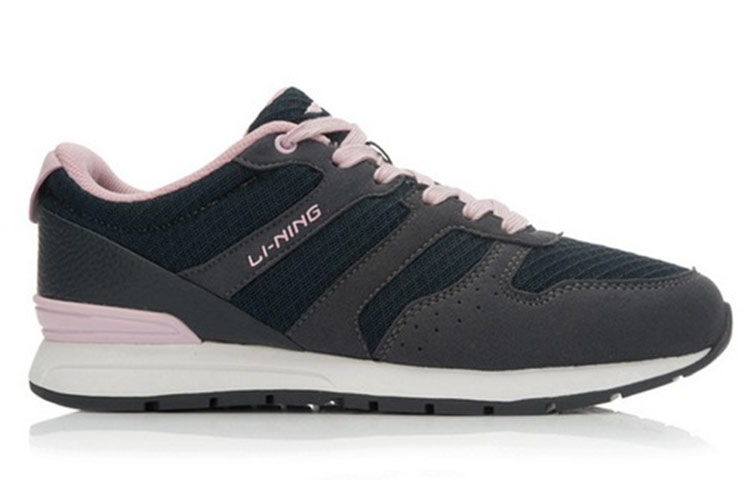 Order LiNing李寧 透氣舒適經典 低筒休閒跑步鞋 女款 黑