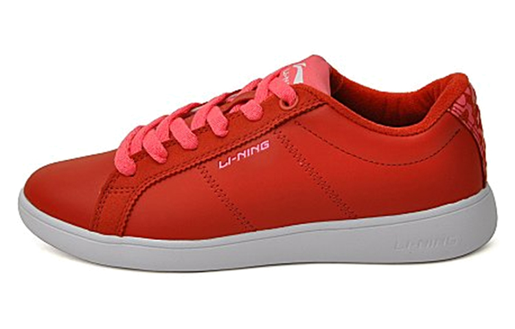 Buy 李宁 LiNing 舒適透氣 耐磨經典低幫板鞋 女款 紅白