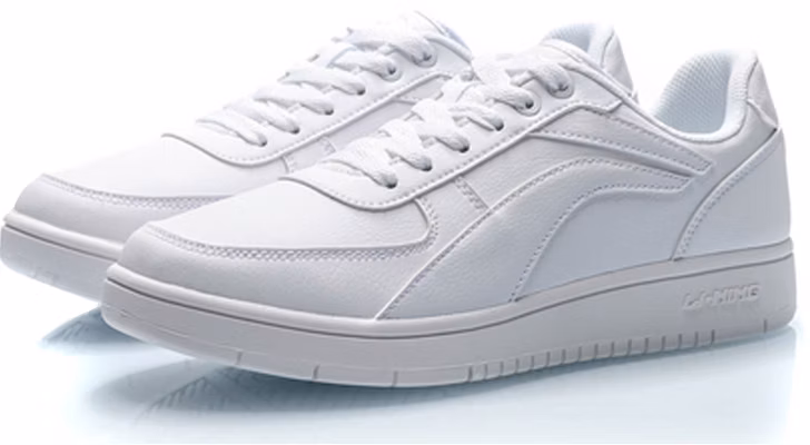 (Women) Li-Ning Classic Skateboarding Low 'All White' AGCP422-1 Lookbook (Women) Li-Ning Classic Skateboarding Low 'All White' AGCP422-1