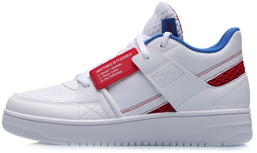 李宁 防滑耐磨 低帮 板鞋 女款 白红 Buy 李宁 防滑耐磨 低帮 板鞋 女款 白红