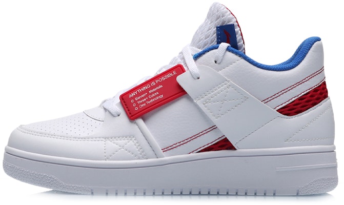 (Women) Li-Ning Classic Skateboarding Low 'White Red Blue' AGBP062-3 Buy (Women) Li-Ning Classic Skateboarding Low 'White Red Blue' AGBP062-3