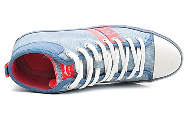 Lookbook (W) 리닝 컴포트 블루레드 미드탑 (Li-Ning Comfort Blue Red Mid-Top) ALAJ038-2