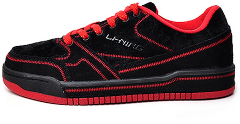 LiNing李寧 舒適透氣耐磨休閒板鞋 女款 黑紅 Buy LiNing李寧 舒適透氣耐磨休閒板鞋 女款 黑紅