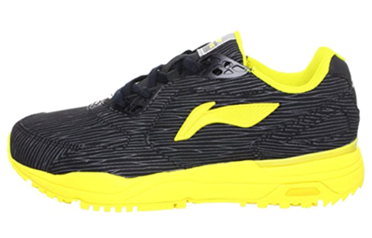(Women) Li-Ning Comfort Breathable Running Shoes 'Black Yellow' ARCG018-1