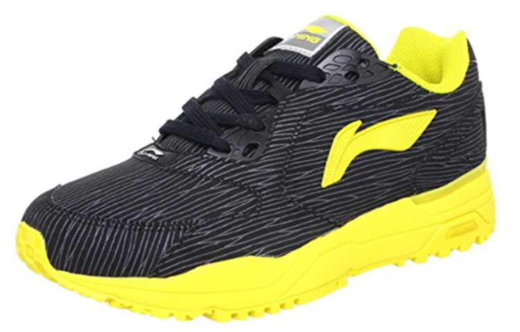 Order (W) Zapatillas de Running Transpirables Li-Ning 'Negro Amarillo' ARCG018-1