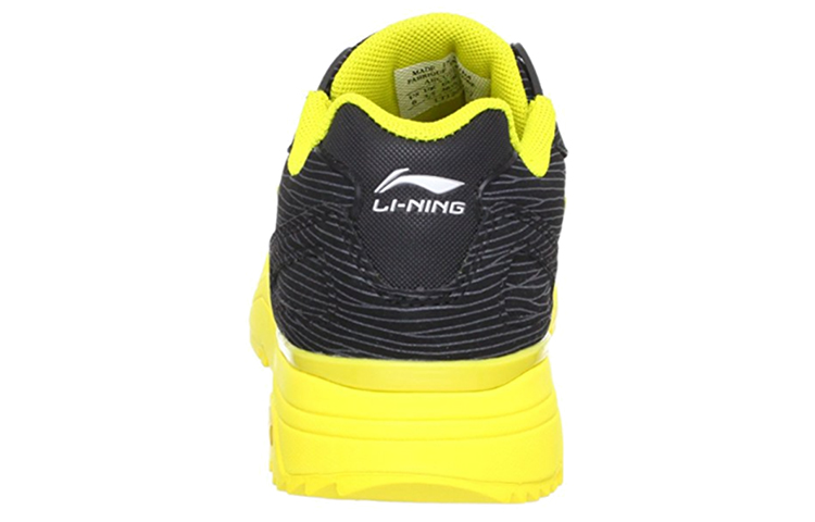 Shop (W) Zapatillas de Running Transpirables Li-Ning 'Negro Amarillo' ARCG018-1