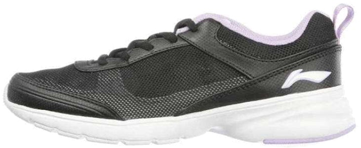LiNing李寧 舒適透氣耐磨 低筒休閒跑步鞋 女款 黑白紫 Buy LiNing李寧 舒適透氣耐磨 低筒休閒跑步鞋 女款 黑白紫