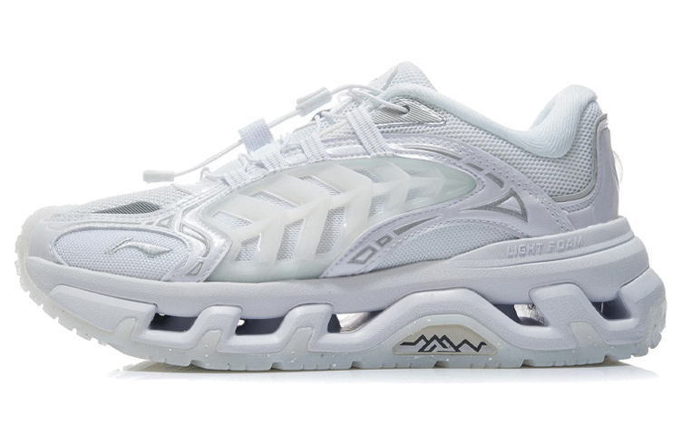 Buy 李宁 舒適 潮流百搭休閒 反光 低幫 跑步鞋 女款 標準白