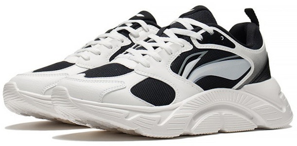 LiNing李寧 舒適 耐磨 低幫 跑步鞋 女款 黑白 Lookbook LiNing李寧 舒適 耐磨 低幫 跑步鞋 女款 黑白