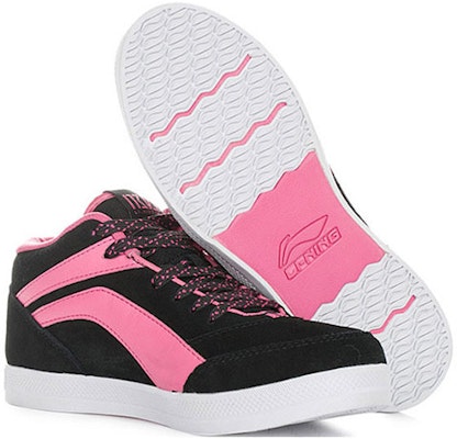 (Women) Li-Ning Comfort Mid-Top 'Black Pink' ALAH026-2 Lookbook (Women) Li-Ning Comfort Mid-Top 'Black Pink' ALAH026-2