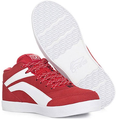 (Women) Li-Ning Comfort Mid-Top 'White Red' ALAH026-1 Lookbook (Women) Li-Ning Comfort Mid-Top 'White Red' ALAH026-1