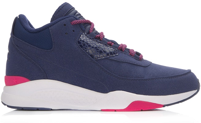 (Women) Li-Ning Comfort Mid-Top Running 'Deep Blue White' ARLL018-2 Order (Women) Li-Ning Comfort Mid-Top Running 'Deep Blue White' ARLL018-2