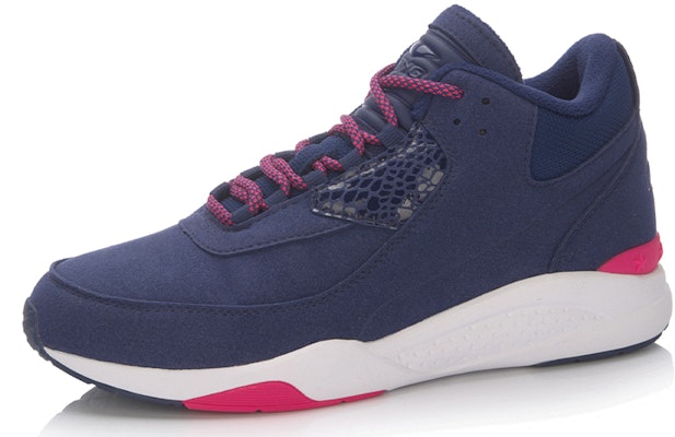 (Women) Li-Ning Comfort Mid-Top Running 'Deep Blue White' ARLL018-2 Lookbook (Women) Li-Ning Comfort Mid-Top Running 'Deep Blue White' ARLL018-2