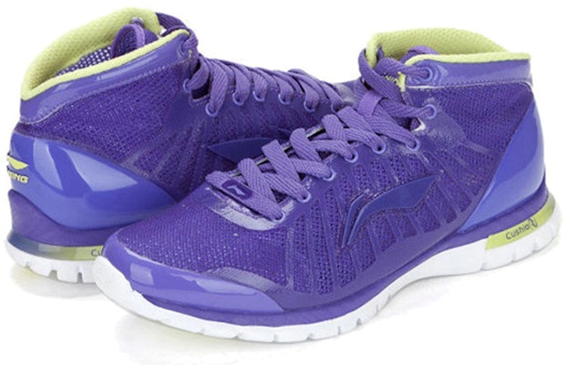 (Women) Li-Ning Comfort Mid-Top Running 'Purple-White' AFWG008-3 Lookbook (Women) Li-Ning Comfort Mid-Top Running 'Purple-White' AFWG008-3
