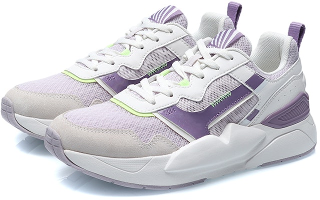 (Women) Li-Ning Comfort Running Low 'White Purple' AGCR074-1 Lookbook (Women) Li-Ning Comfort Running Low 'White Purple' AGCR074-1