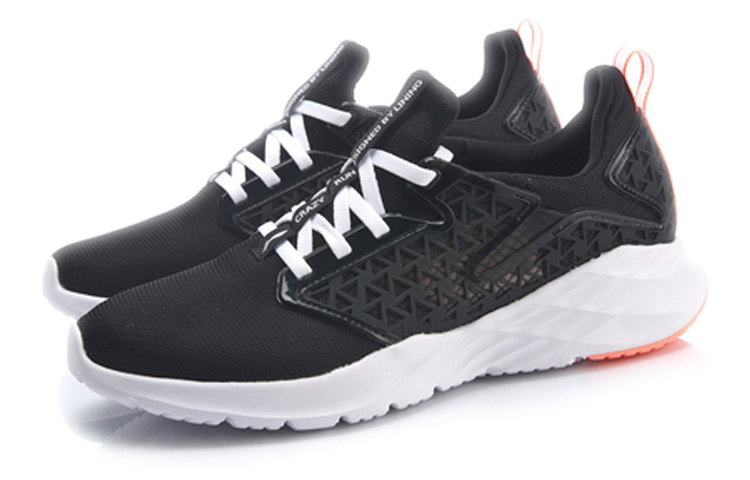 Lookbook 李宁 李寧瘋狂跑 輕便減震跑鞋 女款 標準黑