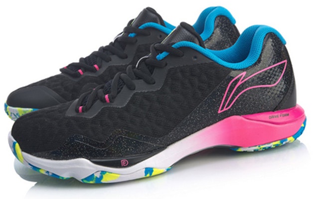 (W) Li-Ning Dagger 2 'Hitam Neon Merah Jambu' AYZQ006-2 Lookbook (W) Li-Ning Dagger 2 'Hitam Neon Merah Jambu' AYZQ006-2