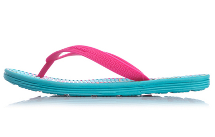 (Women) Li-Ning Disney Crossover LN Floper Blue Pink Slippers AGAP002-3