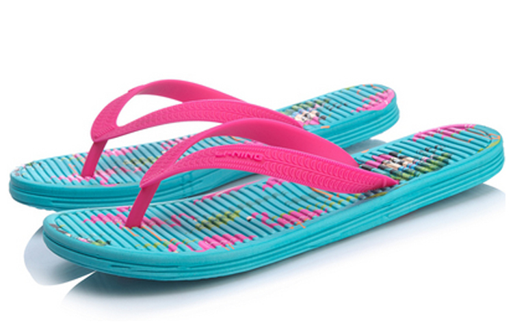 (W) Li-Ning Disney Crossover LN Floper Blue Pink Slippers 圖 3