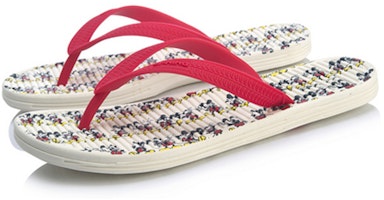 (W) Li-Ning x Disney LN Floper Zapatillas Rojas y Blancas AGAP002-4 Lookbook (W) Li-Ning x Disney LN Floper Zapatillas Rojas y Blancas AGAP002-4