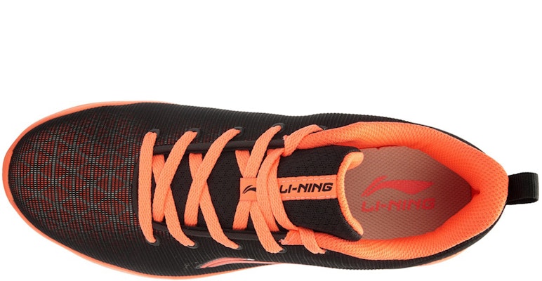 LiNing 李寧 E-Run 減震透氣慢跑鞋 女款 黑橙 Lookbook LiNing 李寧 E-Run 減震透氣慢跑鞋 女款 黑橙