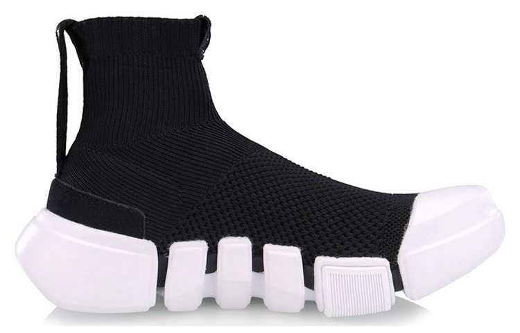 Order 李宁 悟道2 巴黎時裝周 休閒 高幫 復古籃球鞋 女款 黑白