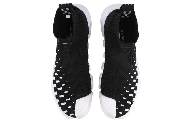 Details for 李宁 悟道2 巴黎時裝周 休閒 高幫 復古籃球鞋 女款 黑白