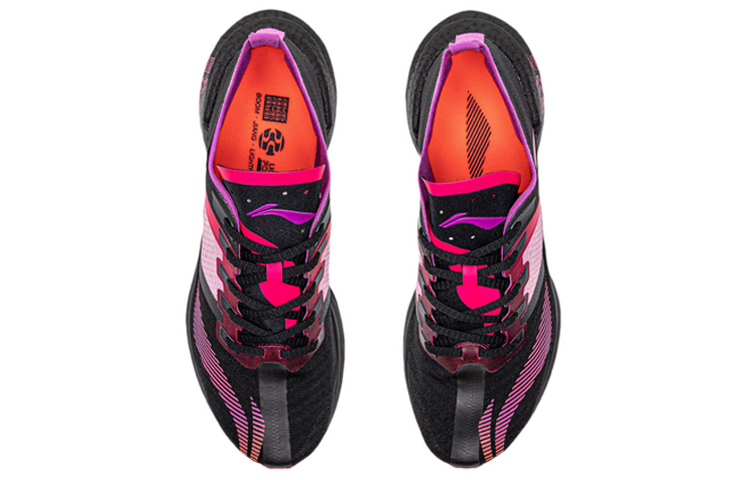 Shop (W) 李寧 エッセンシャル 黒紫 (Lining Essenシャル Kuro-Murasaki) ARHQ258-2