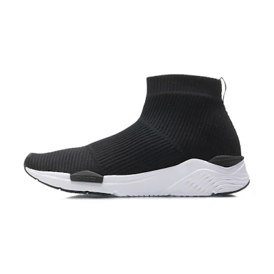 (W) Li-Ning Evolution Mid-Top Running Shoes 'Black White'