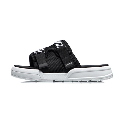 (W) Li-Ning Fashion Slides 'Black White'