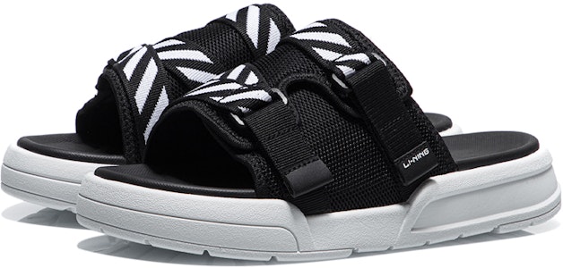(W) Li-Ning Sandalias de Moda 'Negro Blanco' AGAR014-1 Lookbook (W) Li-Ning Sandalias de Moda 'Negro Blanco' AGAR014-1