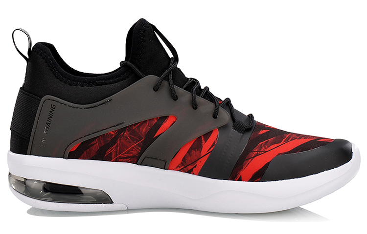 (W) Li-Ning Half Palm Air Cushion Running Shoes 'Black Red' 圖 2